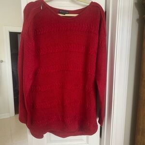 Design 364 xl red sweater nwot